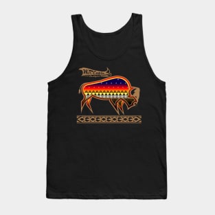 Protecting the people Brown Buffalo Tank Top